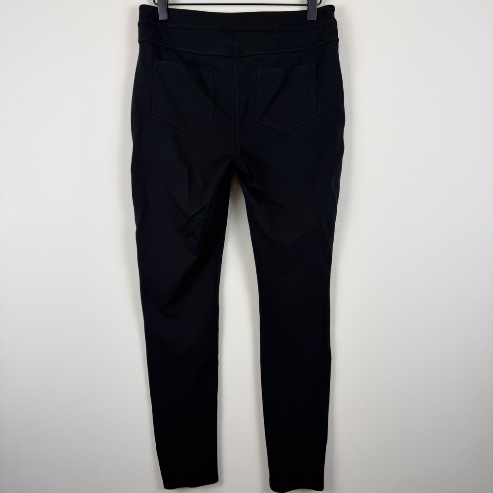 Athleta Ponte Moto Black Pants S8 Slim Fit Zip Pocket Stretch Active Travel - Picture 11 of 16